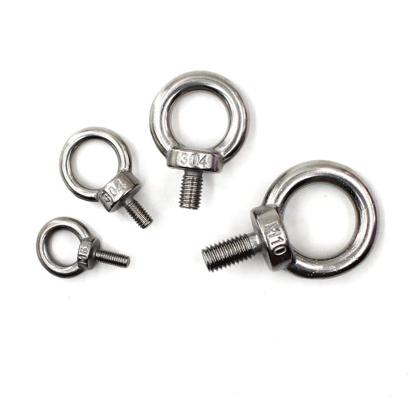 Flomore M20 Eye Bolt 304 Stainless Steel Heavy Duty Lifting Ring Bolt Screws Pack of 1 - Image 3